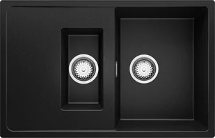 BRANDE SHAPE DUAL 780-60 BLACK (czarny mat) - Zlewozmywaki - miniaturka - grafika 1