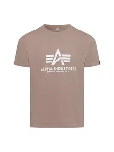 Alpha Industries T-shirt męski Mężczyźni Bawełna beżowy nadruk, S - Koszulki męskie - miniaturka - grafika 1