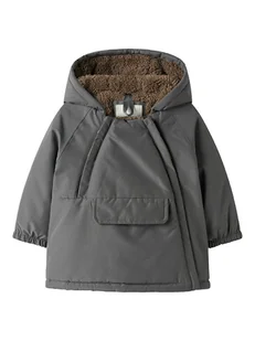Lil Atelier Kurtka funkcyjna w kolorze antracytowym - Bluzy i sweterki niemowlęce - miniaturka - grafika 1