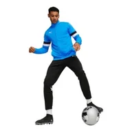 Dresy męskie - Puma Dres Męski Kompletny Teamrise Tracksuit Niebieski/czarny r.L - miniaturka - grafika 1