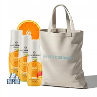 Syropy i koncentraty owocowe - Zestaw Syrop koncentrat SodaStream ORANGE MANGO 3x440 ml + Torba - miniaturka - grafika 1