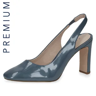 Czółenka bez pięty niebieskie Twiggy  [29601-20-851] - Czółenka - miniaturka - grafika 1