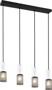Czarno-biała lampa wisząca Tosh – Trio - Lampy sufitowe - miniaturka - grafika 2