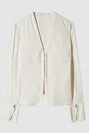 Koszule damskie - camicia donna bianco - miniaturka - grafika 1