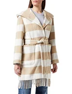 Płaszcze damskie - comma Damski płaszcz z długim rękawem, 84N4 beżowy, 38 - miniaturka - grafika 1