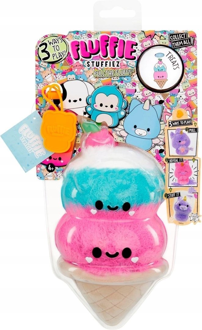 MGA 511779X1EUC Fluffie Stuffiez Small Plush - Double Scoop Ice Cream