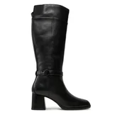 Kozaki damskie - Kozaki Geox Walk Pleasure 55D D46XBD 00043 C9999 Czarny - miniaturka - grafika 1