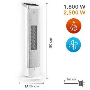 Trotec Termowentylator ceramiczny TFC 25 E - Ogrzewanie przenośne - miniaturka - grafika 3