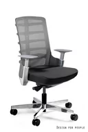 Fotele i krzesła biurowe - Fotel biurowy SPINELLY M czarny/szary - miniaturka - grafika 1