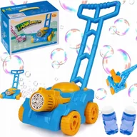 Bańki mydlane - Kosiarka na BAŃKI MYDLANE na baterie lampka LED dla Dzieci + PŁYN do BANIEK - miniaturka - grafika 1