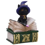 Gadżety dla graczy - Figurka NEMESIS Binx Small Witches Czarnego kota i księgi zaklęć - miniaturka - grafika 1