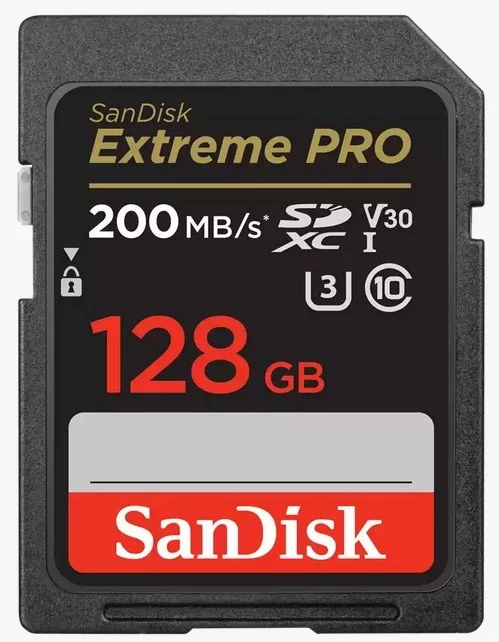 SANDISK EXTREME PRO SDXC 128GB 200/90 MB/s A2