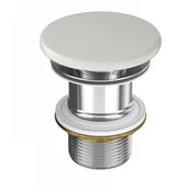 Korki do umywalek - CERSANIT K677-094 CERAMICZNY KOREK DO UMYWALEK LARGA BEZ PRZELEWU JASNOSZARY MAT - miniaturka - grafika 1