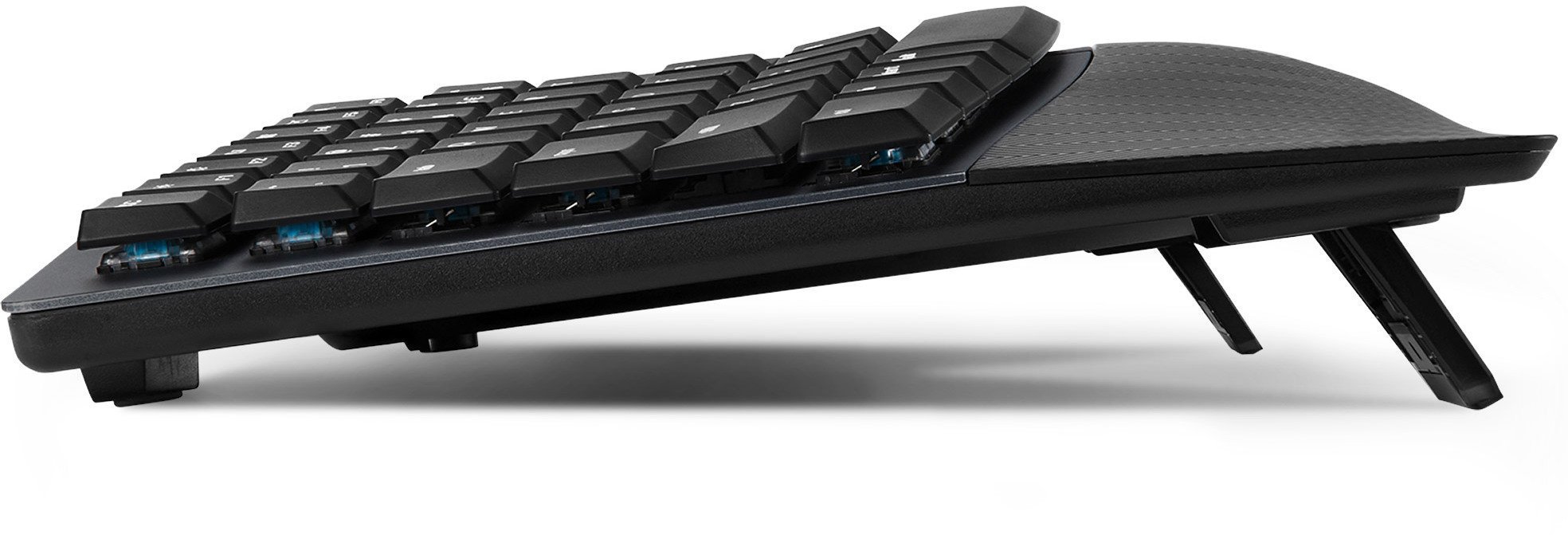 Perixx PERIBOARD-535 DE BL, ergonomiczna mechaniczna klawiatura USB niebieskie przyciski 57156D