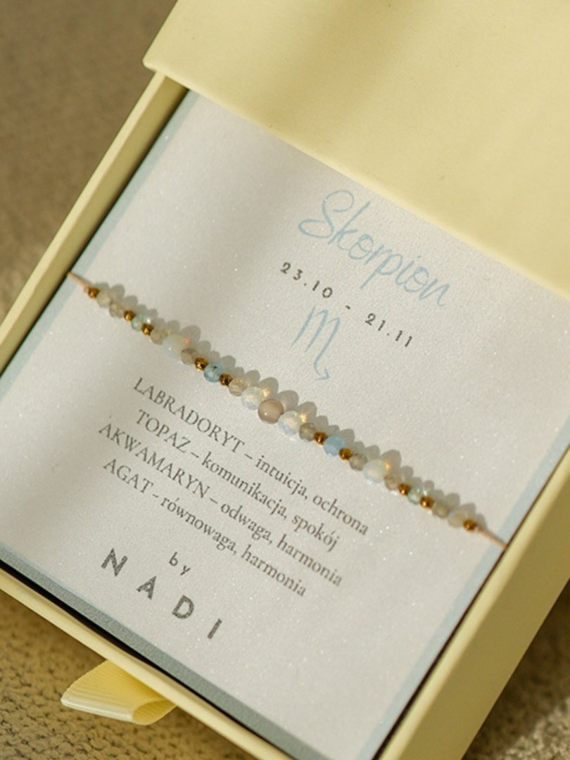 Bransoletka znak zodiaku Skorpion No1 - byNADI