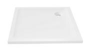 Brodziki prysznicowe - New Trendy B-0626 Brodzik MILD akrylowy kwadratowy 90x90x4,5 biały - miniaturka - grafika 1