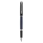 Pióra kulkowe - Pióro wieczne WATERMAN HMSPH24 BLACK BLUE CT FP F GB niebieskie /2202847/ - miniaturka - grafika 1