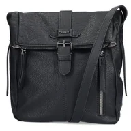 Torebki damskie - Rieker H1103-00 BLACK torebka damska czarna - miniaturka - grafika 1