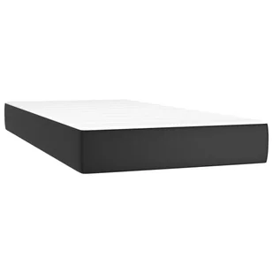 Lumarko Łóżko kontynentalne z materacem i LED czarna ekoskóra 80x200 cm - Łóżka Lumarko Łóżko kontynentalne z materacem i LED czarna ekoskóra 80x200 cm - Łóżka - miniaturka - grafika 7