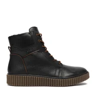 Botki damskie - Trzewiki Rieker Y4303-00 Czarny - miniaturka - grafika 1