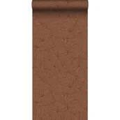 Tapety - Tapeta liście miłorzębu terakota - 53 cm x 10.05 m - ESTAHOME - miniaturka - grafika 1