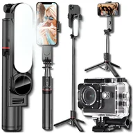 Selfie stick - STABILNY UNIWERSALNY KIJEK SELFIE STICK TRIPOD STATYW BLUETOOTH Z PILOTEM - miniaturka - grafika 1
