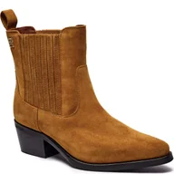 Botki damskie - Tommy Hilfiger Skórzane kowbojki - miniaturka - grafika 1