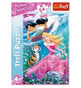 Puzzle - Trefl Puzzle 54 mini Przygody księżniczek 3 TREF - miniaturka - grafika 1