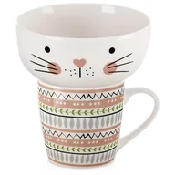 Kubki - Kubek z miseczką dla dziecka porcelanowy 2 el. - miniaturka - grafika 1