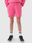 Spodenki damskie - 4F Szorty dresowe w kolorze różowym - miniaturka - grafika 1