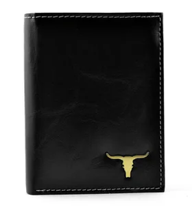 WILD BUFFALO skórzany porfel męski na RM-06-BAW czarny - Portfele WILD BUFFALO skórzany porfel męski na RM-06-BAW czarny - Portfele - miniaturka - grafika 1