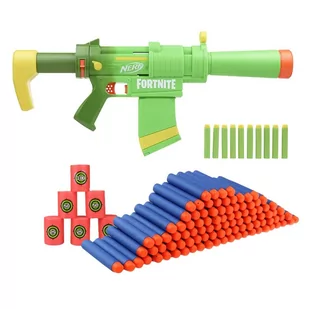 Zestaw Pistolet Nerf Fortnite SMG-ZESTY Elite F0319 + cele + 50 strzałek - Zabawki militarne - miniaturka - grafika 1
