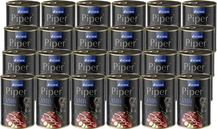 Piper Animals Senior Mokra karma dla psa z jagnięciną i cukinią zestaw 24 x 400 g - Mokra karma dla psów - miniaturka - grafika 1