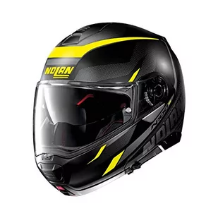 Nolan N100-5 Lumiere N-Com kask z klapą, czarny, matowy/żółty, XS (55) - Kaski motocyklowe - miniaturka - grafika 1