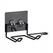 Półki łazienkowe - .UCHWYT Łazienkowy NA SUSZARKĘ DO WŁOSÓW Czarny mat - miniaturka - grafika 1