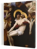 Ikony i obrazy sakralne - Pieta wg. Williama Bouguereau - obraz na płótnie canvas - miniaturka - grafika 1