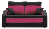 Sofy i kanapy - Sofa do salonu, rozkładana, Hewlet Plus, 148x86x80 cm, czarny, fuksja - miniaturka - grafika 1