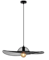 Lampy sufitowe - Lampa wisząca z dużym czarnym abażurem Z5-D26 - miniaturka - grafika 1
