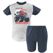 Piżamy chłopięce - BARTEK MONSTER TRUCK SZARY+GRAFIT 116 - Marcinkowski - miniaturka - grafika 1