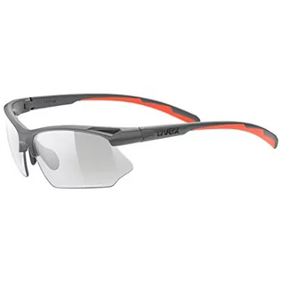 Okulary przeciwsłoneczne - Uvex Okulary sportowe Sportstyle 802 v grey mat 53/0/872/5501/UNI - grafika 1