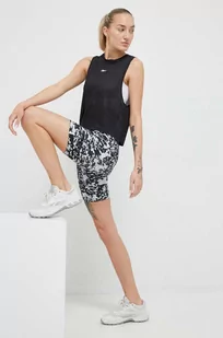 Reebok top treningowy Workout Ready Activchill kolor czarny - Koszulki sportowe damskie - miniaturka - grafika 1