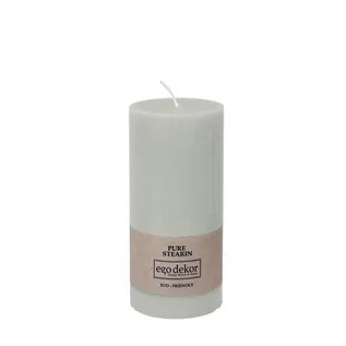 Świece - Turkusowoniebieska świeczka Eco candles by Ego dekor Friendly, 50 h - grafika 1