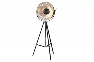 Invicta Interior Lampa podłogowa Renoxe 160cm czarno-srebrna i-36562 - Lampy stojące - miniaturka - grafika 1