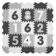 Maty piankowe - Milly Mally, Mata Piankowa Puzzle, Jolly 3x3 Digits, Szary - miniaturka - grafika 1