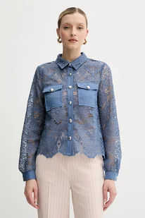 Morgan koszula CIVI damska kolor niebieski regular z kołnierzykiem klasycznym CIVI - Koszule damskie - miniaturka - grafika 1