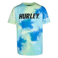 Koszulki dla chłopców - Hurley Hurley T-shirt chłopięcy Hrlb Tie Dye Tee żółty Volt 13 Jahre 984460 - miniaturka - grafika 1