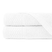 Ręczniki - Ręcznik 70 x 140 Kąpielowy Bawełna Solano Biały - miniaturka - grafika 1