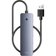 Huby USB - Hub BASEUS UltraJoy Lite 4w1 0.5 m USB 3.2 Gen. 1, Pasywny Szary B0005280B811-01 - miniaturka - grafika 1