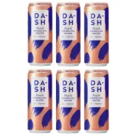 Woda - Da-sh Water Woda gazowana Brzoskwinia zestaw 6 x 330 ml - miniaturka - grafika 1