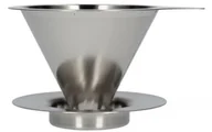 Akcesoria i części AGD - Dripper metalowy Hario Drip V60-01, srebrny - miniaturka - grafika 1